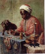 unknow artist Arab or Arabic people and life. Orientalism oil paintings 578